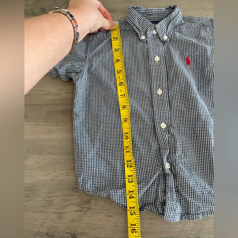 Ralph Lauren boys plaid button down size 3/3T